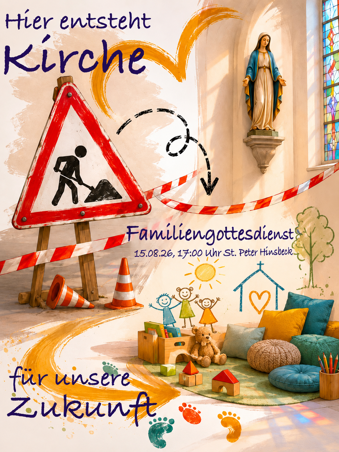 Einladung zum Familiengottesdienst in St. Peter Hinsbeck