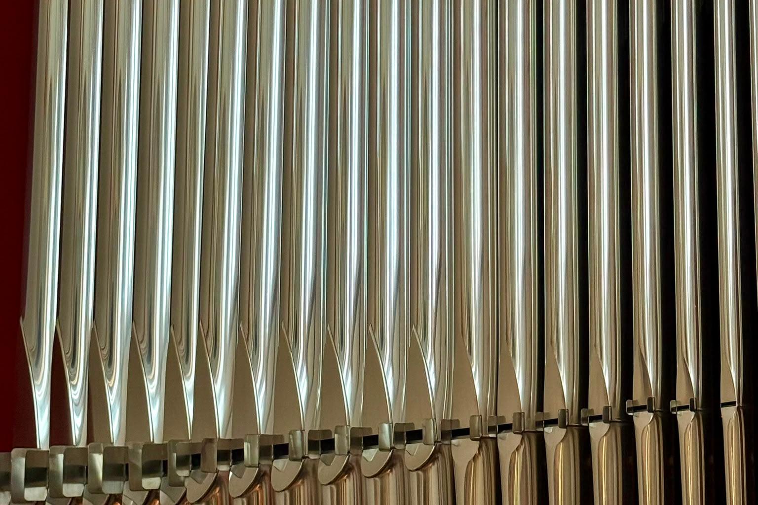 ein Blick auf die Orgelpfeifen der renovierten Orgel in St. Sebastian Nettetal-Lobberich